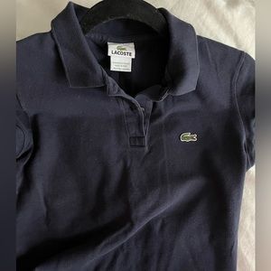 Navy Lacoste polo women’s
